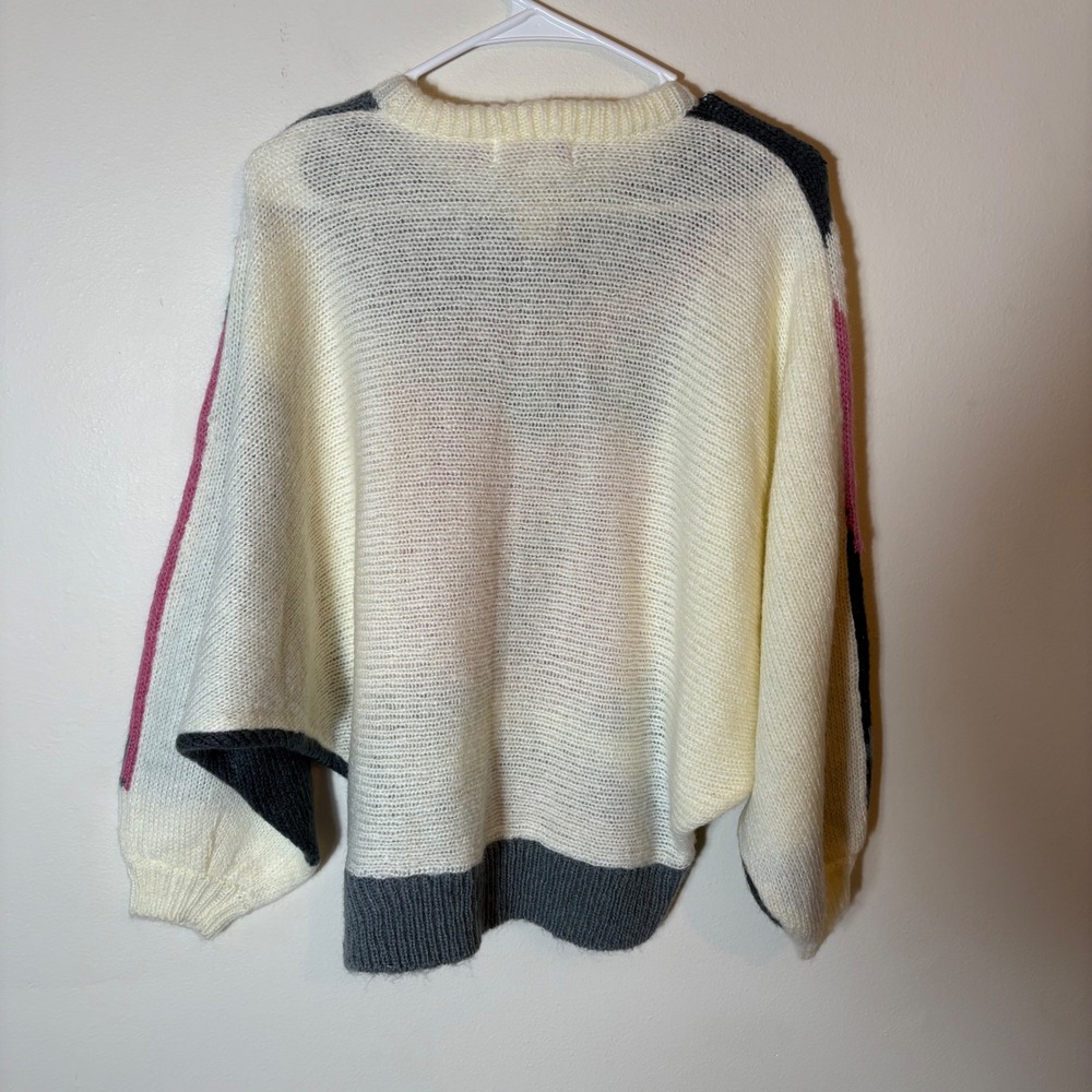 Vintage 80s Eddie Dassin Abstract Graphic Knit Sweater Size Large Deadstock‎ - Picture 8 of 8